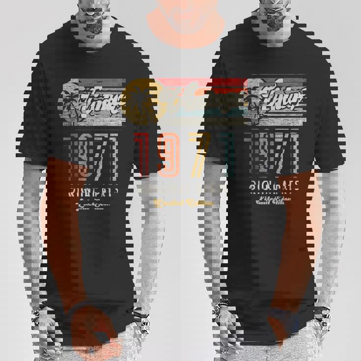 ヴィンテージ 1971 オリジナルパーツ パームス 55歳の誕生日 Tシャツ 面白い贈り物