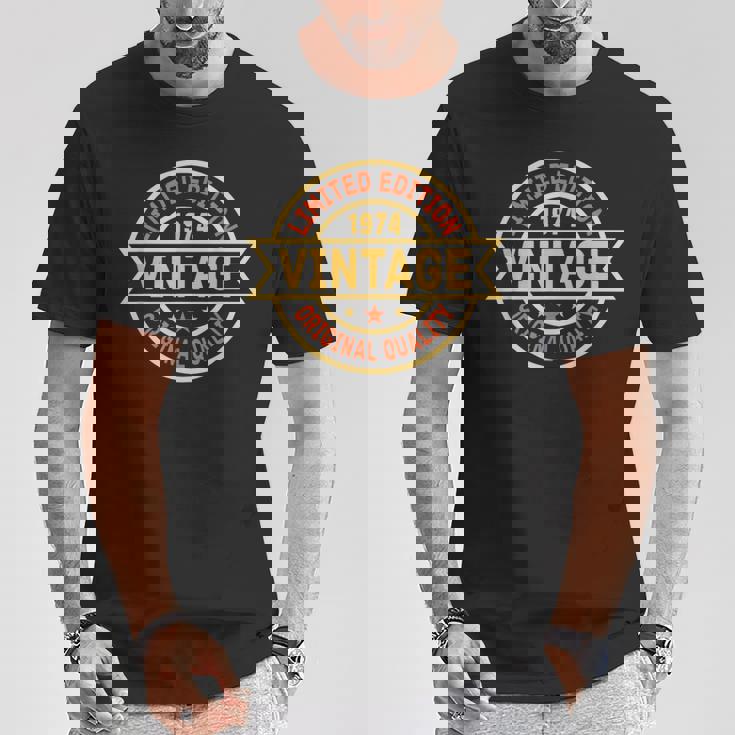 ヴィンテージ 1974 メンズ 限定版 Bday 1974 誕生日 Tシャツ 面白い贈り物