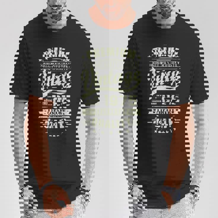 ヴィンテージ 1975 男性用 レトロ 面白い 1975 誕生日 Tシャツ 面白い贈り物