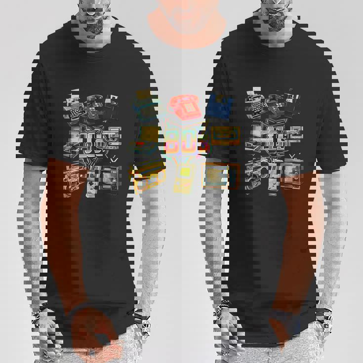 ヴィンテージ 1980年代 エレクトロニクス レトロ 楽しい スローバック Tシャツ 面白い贈り物