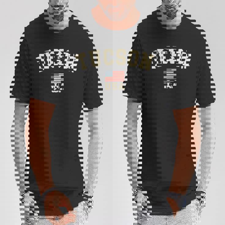 ヴィンテージ ツーソン アメリカ アメリカ 国旗 アリゾナ クール お土産 レトロ Tシャツ 面白い贈り物