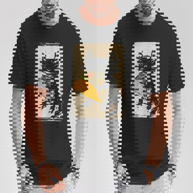 ヴィンテージ リノカット Axolotl タコサラマンダー 民芸品 Tシャツ 面白い贈り物