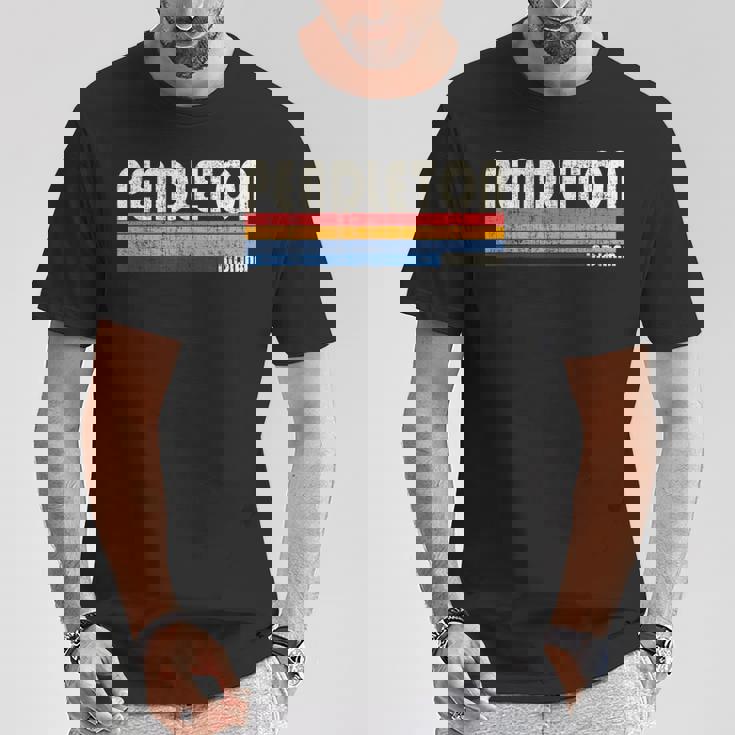 ヴィンテージ レトロ 70年代 80年代スタイル 故郷 ペンドルトン インディアナ州 Tシャツ 面白い贈り物