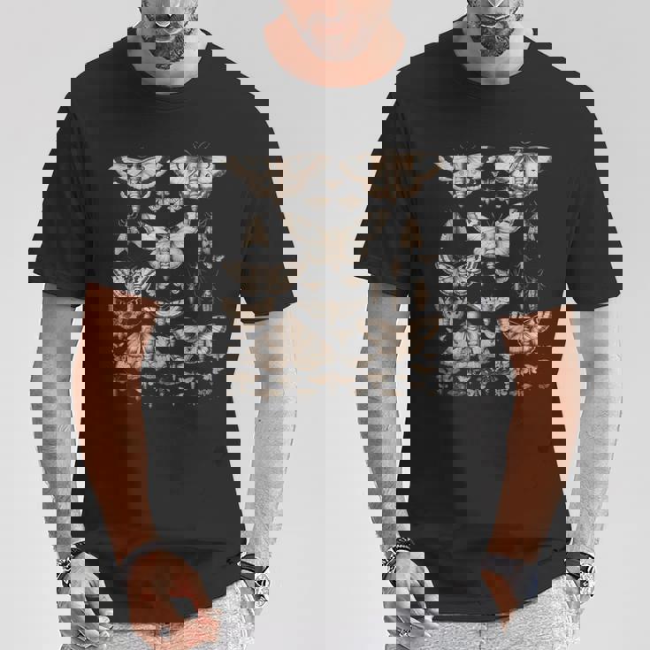 ヴィンテージ 蛾 蝶 自然 イラスト アート Tシャツ 面白い贈り物