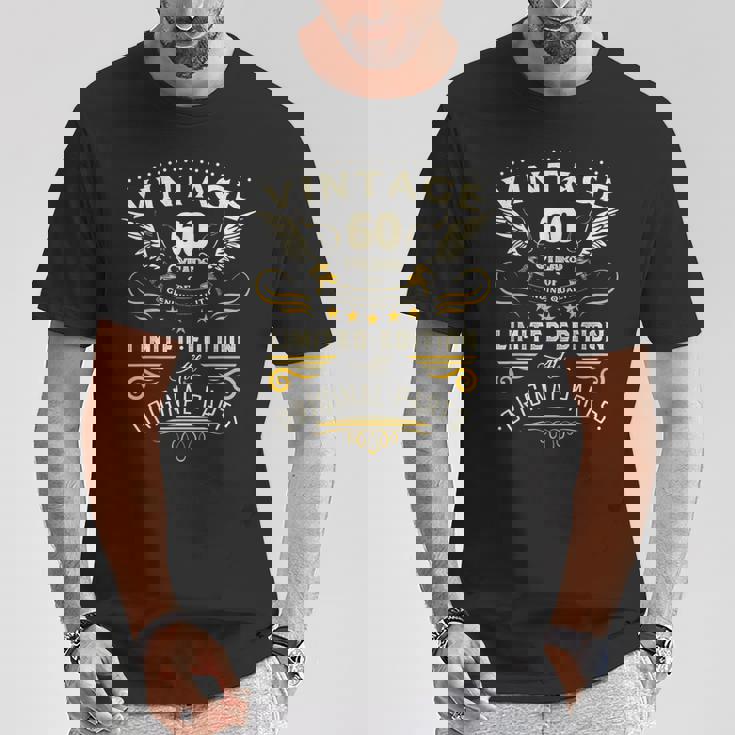 ヴィンテージ 限定版 おもしろ 60歳 ギフト 還暦 Tシャツ 面白い贈り物