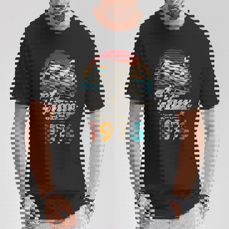 ヴィンテージ1976バースデー50年カセットペンシル Tシャツ 面白い贈り物