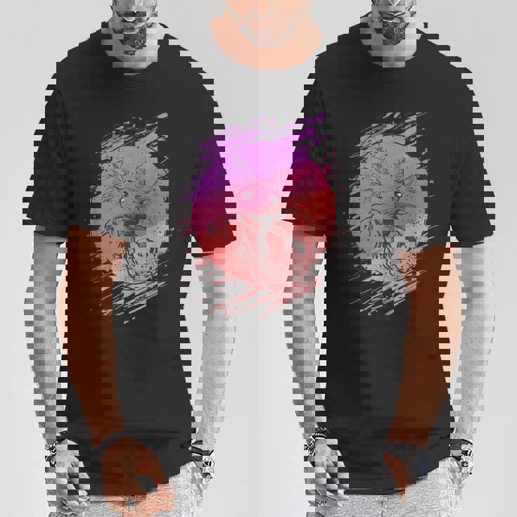 ヴィンテージアホロートルメンズレディースキッズ Tシャツ 面白い贈り物