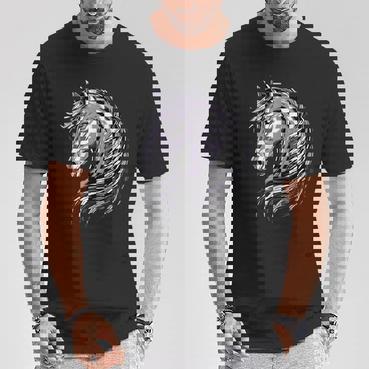 乗馬ポニー子馬ポニーファームライダーポニー乗馬馬 Tシャツ 面白い贈り物