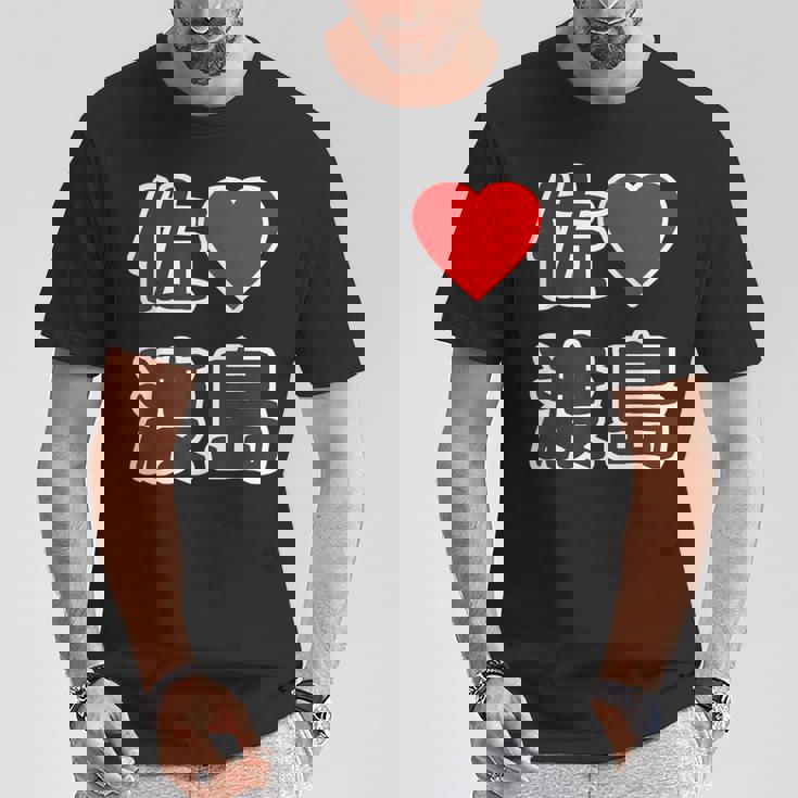 佐渡島・ラブ（I Love アイラブ）大きな文字 ハート Big【47都道府県】佐渡ヶ島 ジモティ お土産 面白 Tシャツ 面白い贈り物