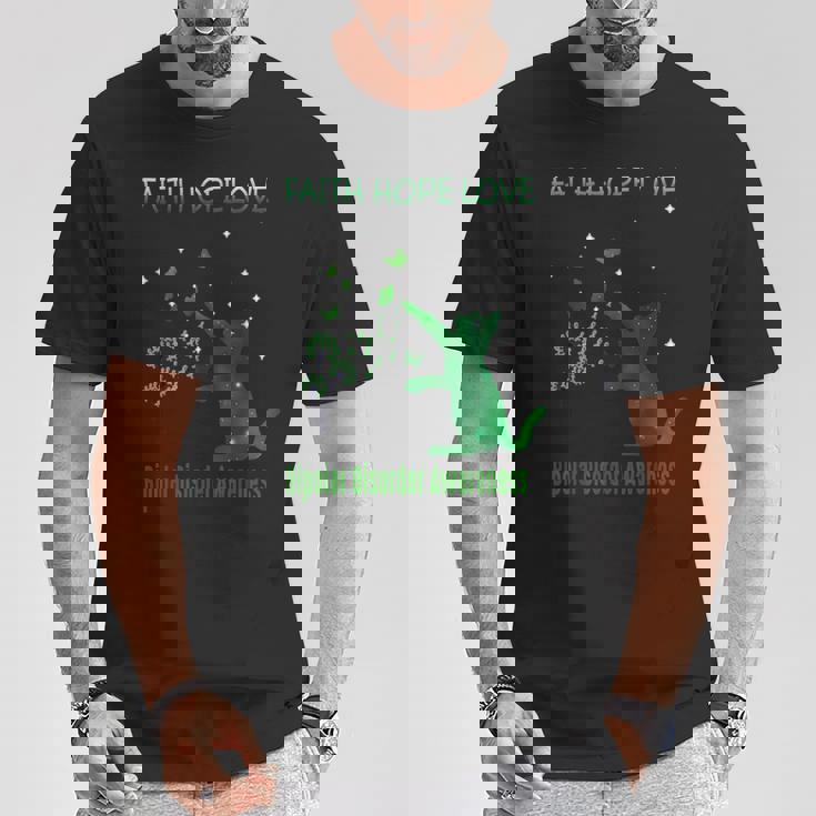 信仰希望愛双極性障害認識 Tシャツ 面白い贈り物