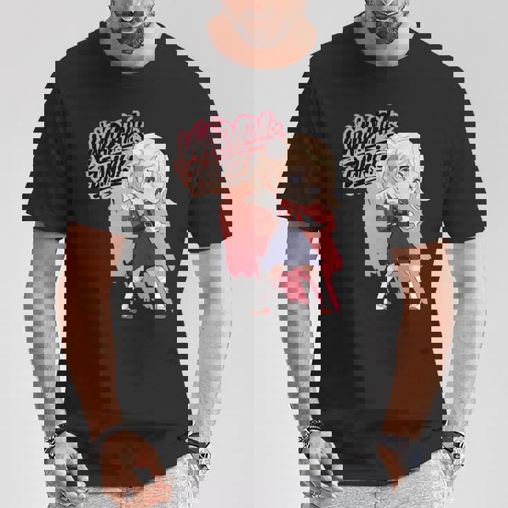 和田ダン しぐれ うい ロリ ダンス ダンス アニメ 女の子 長袖tシャツ Tシャツ 面白い贈り物