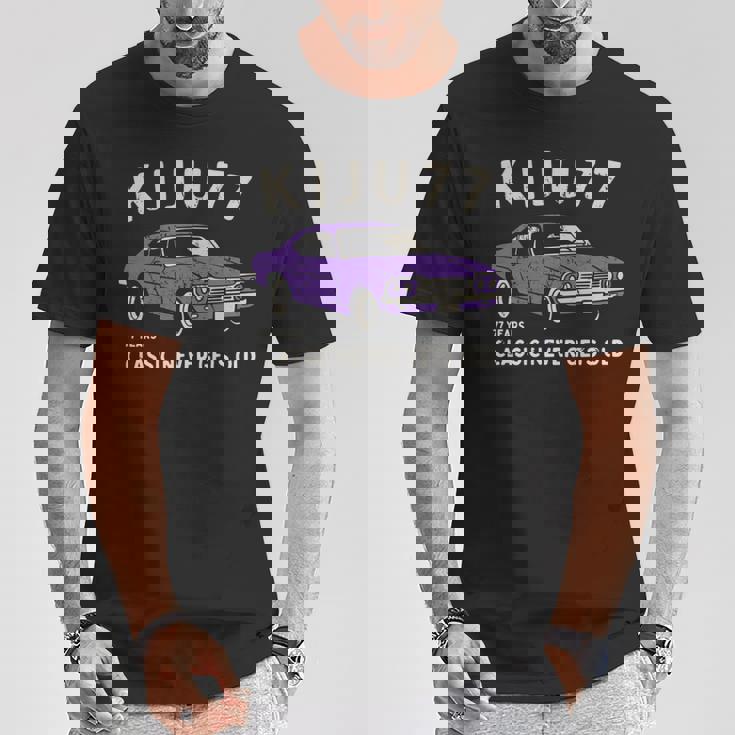 喜寿祝い 車好き お父さん 男性 クラシックカー 77歳 Classic Never Gets Old 長袖tシャツ Tシャツ 面白い贈り物