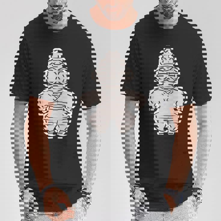 土偶 どぐう【ゆるフレンズ】遮光器土偶 歴史土器 長袖tシャツ Tシャツ 面白い贈り物