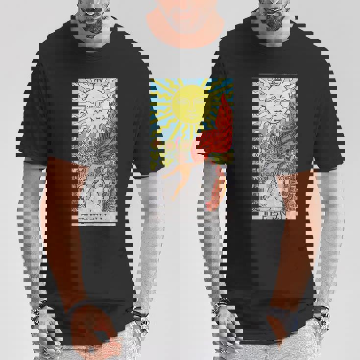 太陽のタロットカード Tシャツ 面白い贈り物