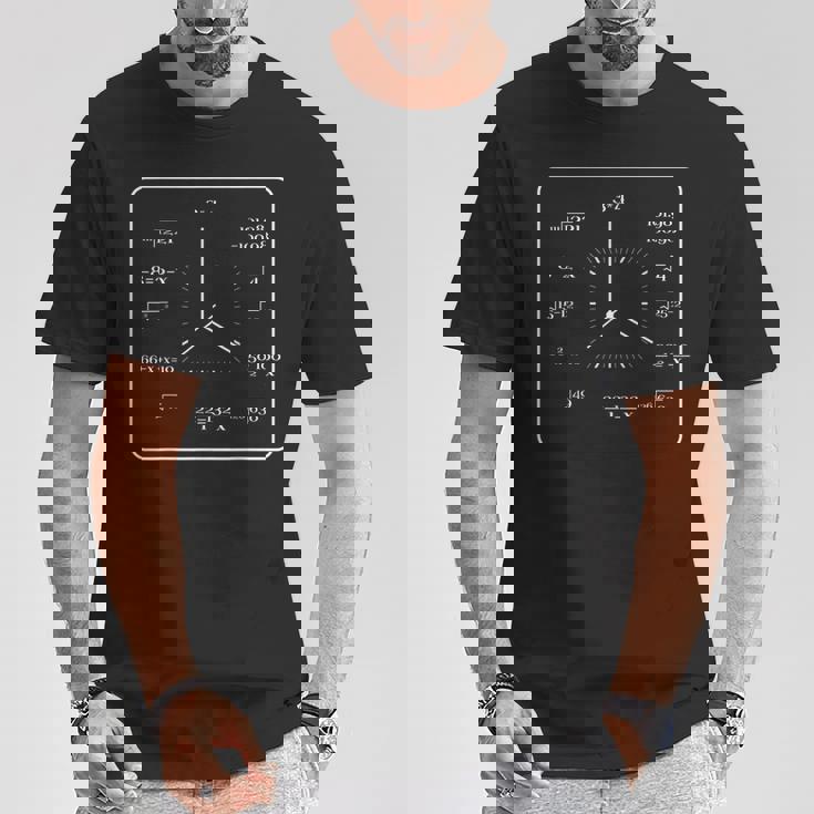 学校 時計 時間 算数 時計 数学者 式 算数 Tシャツ 面白い贈り物