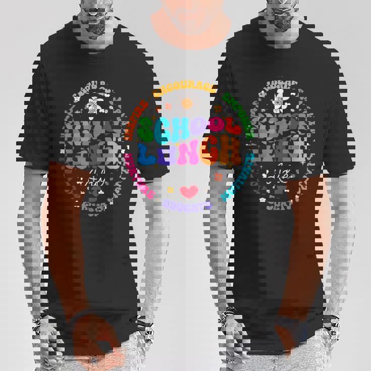 学校給食補佐官 フードサービスクルーヘルパースクワッド Tシャツ 面白い贈り物