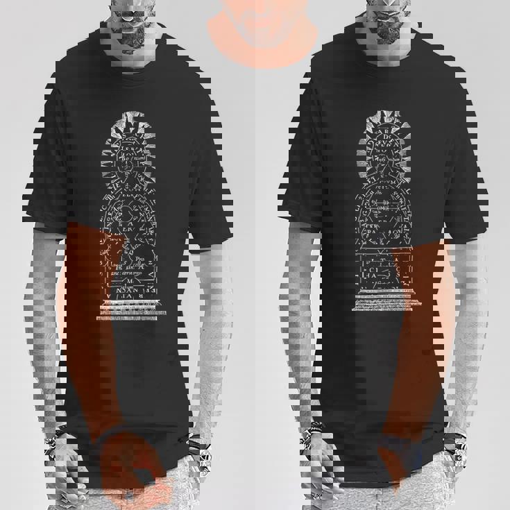 宇宙の解釈学的図式 宇宙 錬金術 魔法 Hermeneuticcheme Universe Alchemie Old Tシャツ 面白い贈り物