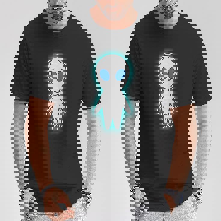 宇宙人 エイリアン『セルフィー』グレイ【ゆるフレンズ】かわいい キャラクター 面白い 長袖tシャツ Tシャツ 面白い贈り物