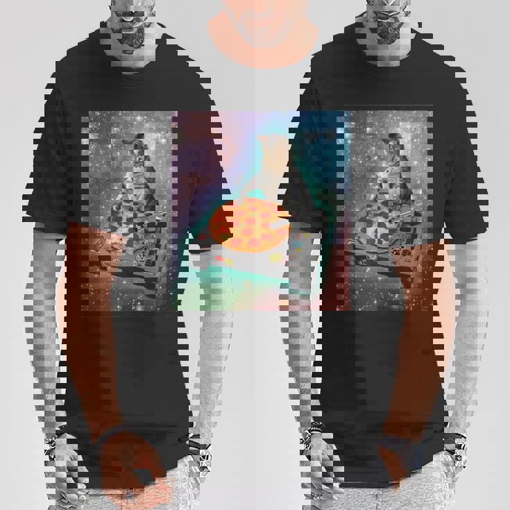 宇宙猫ピザミーム銀河宇宙キティ子猫面白いかわいいpace Cat Galaxy Universe Meme Tシャツ 面白い贈り物