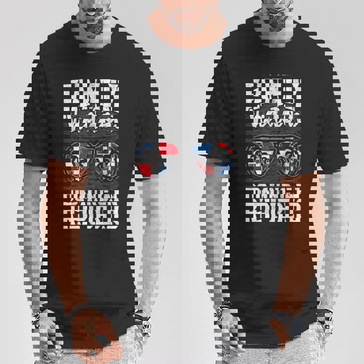 家族旅行 ドミニカ共和国 休日 バケーション トリップ ドミニカ共和国 Tシャツ 面白い贈り物