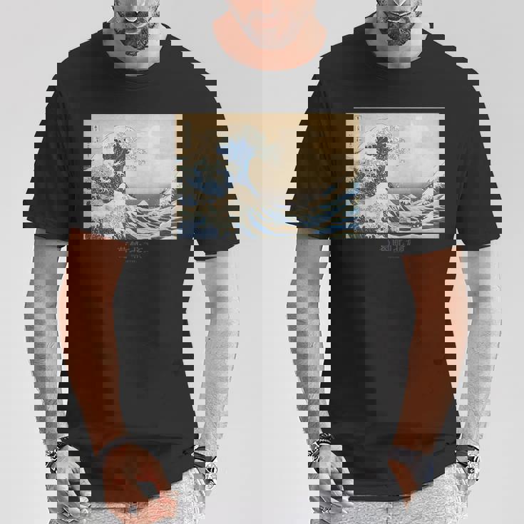 富士山、北斎、浮世絵、江戸時代、版画、お土産、日本旅行、日本美術、伝統、かっこいい、富嶽三十六景、和風 Tシャツ 面白い贈り物