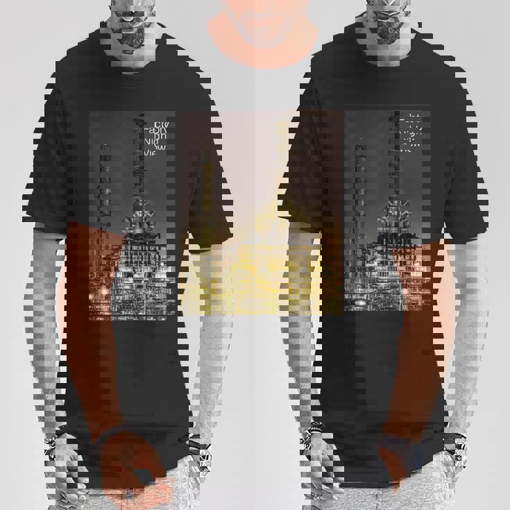 工場夜景 -Factory Nightiew- Tシャツ 面白い贈り物