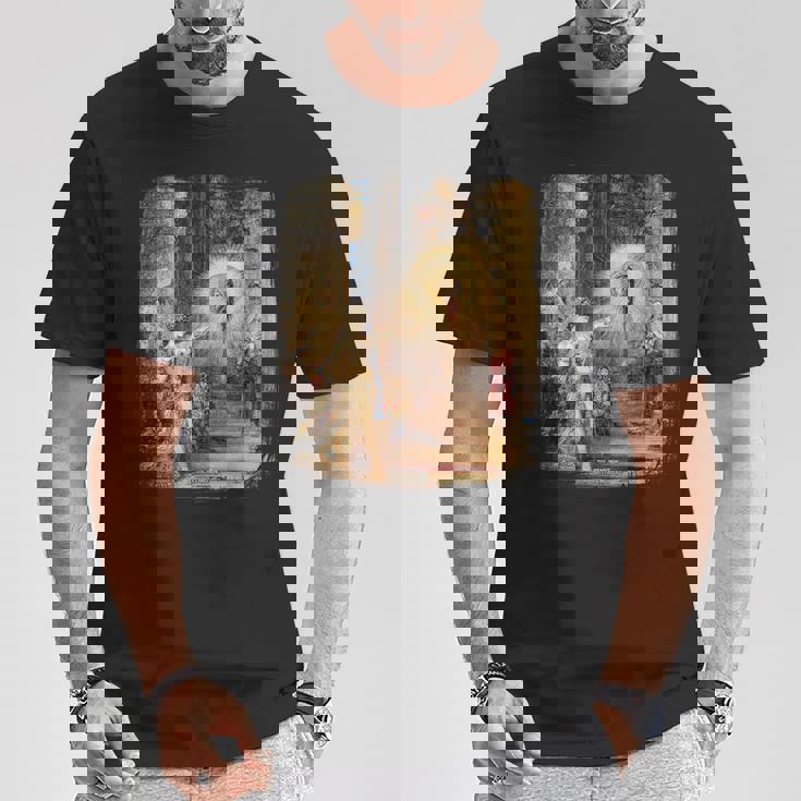 幻影ギュスターヴ・モロー不気味なホラー絵画アート Tシャツ 面白い贈り物