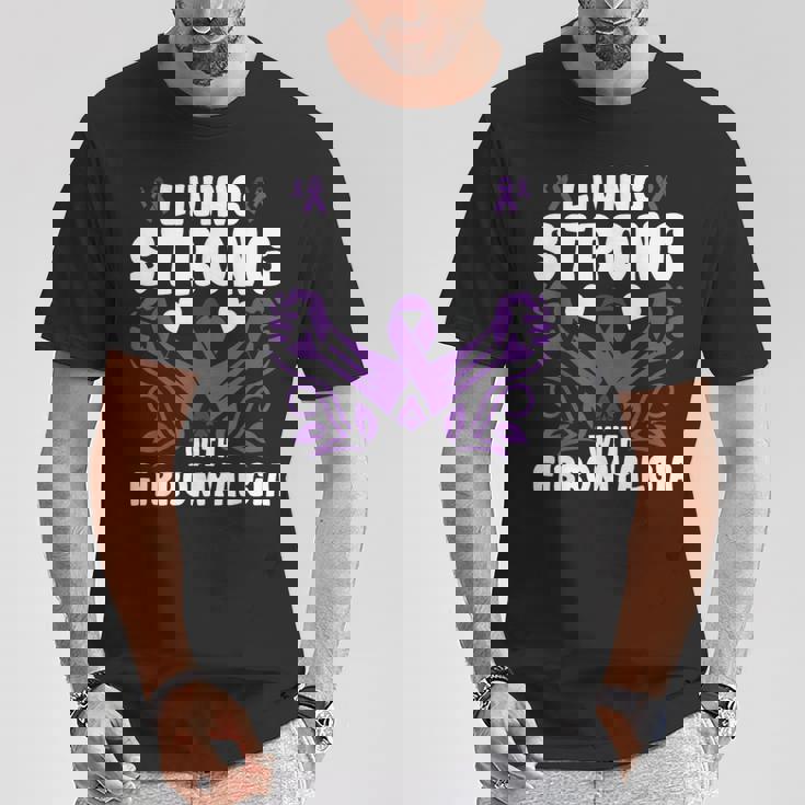 強く生きる 線維筋痛症への認識 線維筋痛症 Tシャツ 面白い贈り物