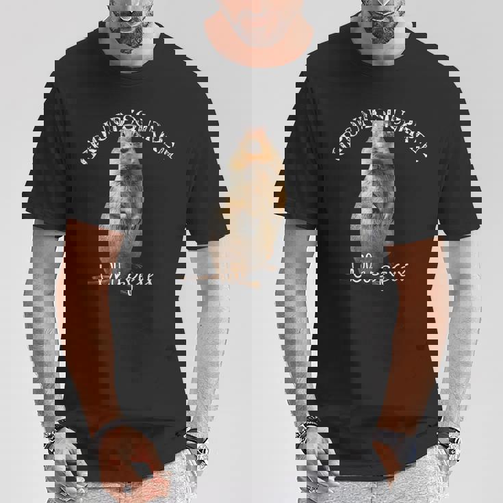 愉快なグラウンドリスウィスパーラー ギフト プレーリー ドッグ リス Tシャツ 面白い贈り物