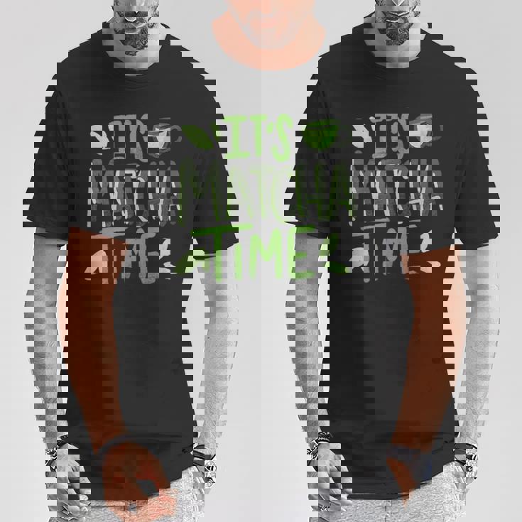 抹茶タイム おいしい日本の抹茶 Tシャツ 面白い贈り物