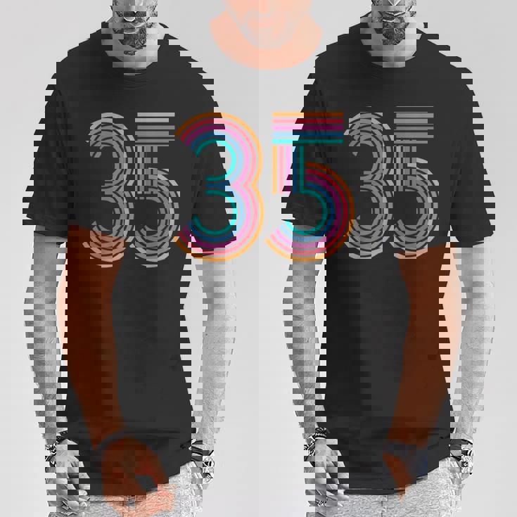 数字 35 35周年 男性 女性 35歳の誕生日 Tシャツ 面白い贈り物