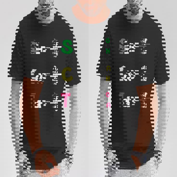 数学教師 三角法oh Cah Toa ジオメトリパロディ Tシャツ 面白い贈り物