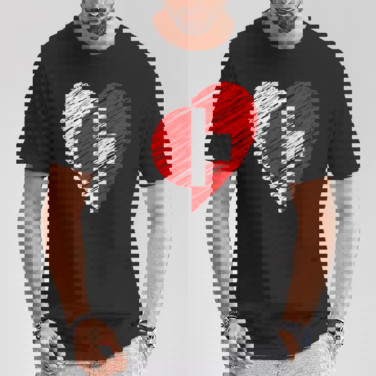 日本 スイス ハート 日本国旗 スイス国旗 ハート 長袖tシャツ Tシャツ 面白い贈り物