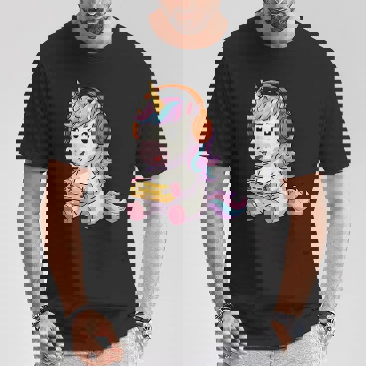 日本のユニコーン ゲーマー ヴィンテージ ゲーム レトロ ビデオゲーム Tシャツ 面白い贈り物