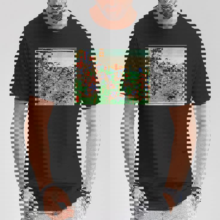 日本レトロアート 歌川国吉 2陸軍の戦い Tシャツ 面白い贈り物