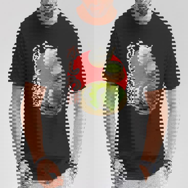 日本食 大阪 美味しい 可愛い 郷土料理 伝統的な料理 面白い 食べ物 柏餅 餅 日本 和スイーツ 和菓子 お茶 Tシャツ 面白い贈り物