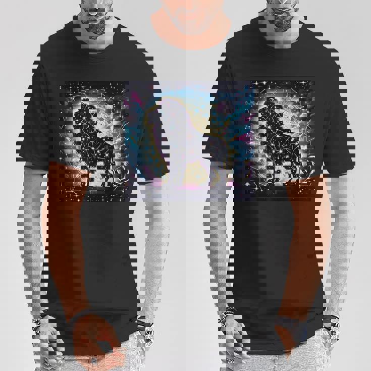 星柄 動物 天体 Tシャツ 面白い贈り物