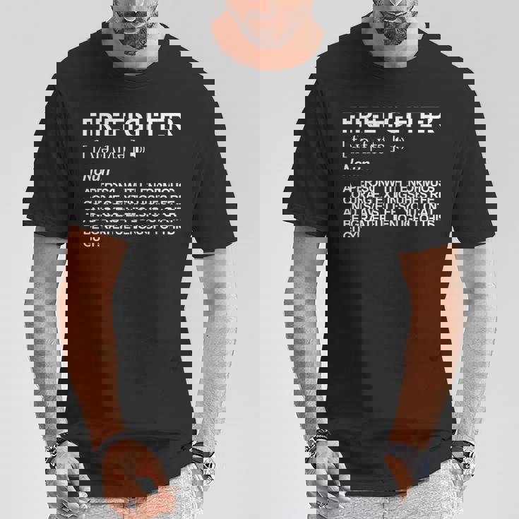 消防士の定義 Tシャツ 面白い贈り物