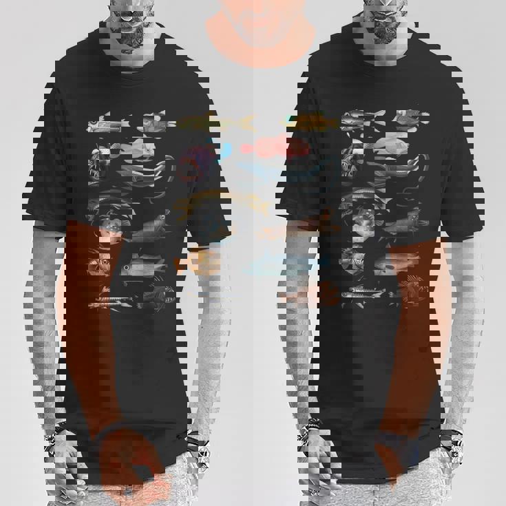 深海魚 海洋生物学・海洋科学教育 Tシャツ 面白い贈り物