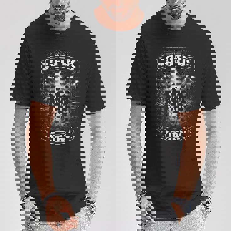 照明技術者 照明技術者 Lighting Crew Tシャツ 面白い贈り物