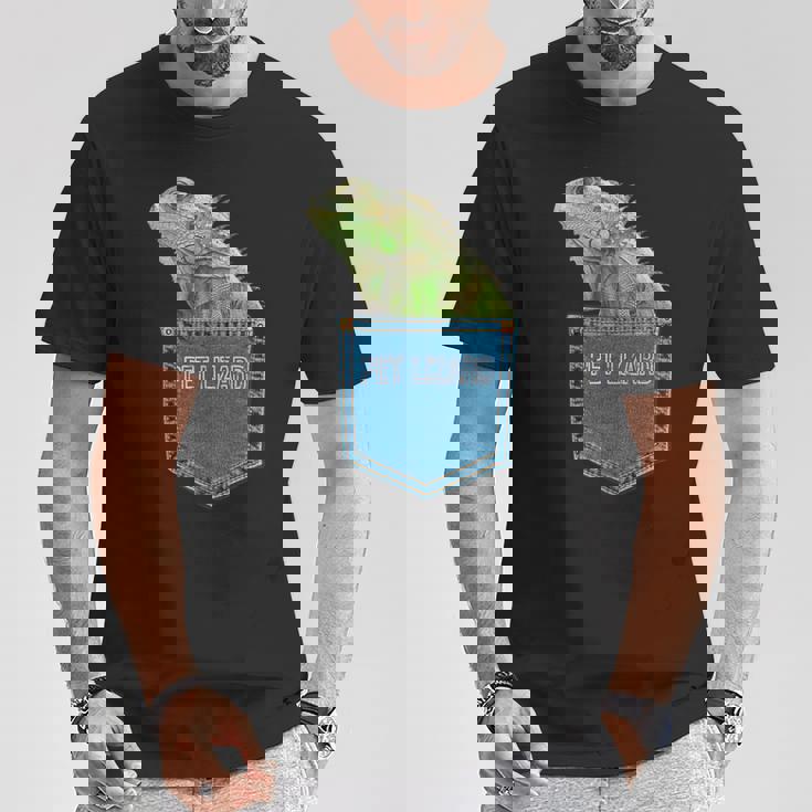 爬虫類 トカゲ ポケット ペット トカゲ イグアナ Tシャツ 面白い贈り物