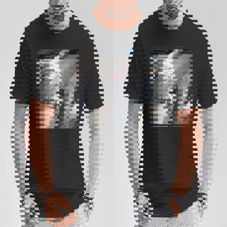 猫のミームtシャツを運転します Tシャツ 面白い贈り物