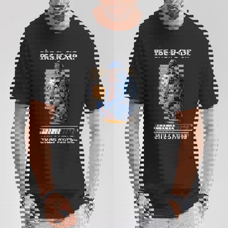 男性用ビール食前酒、ユーモア、男性、ゴリラへのギフトに。 Tシャツ 面白い贈り物