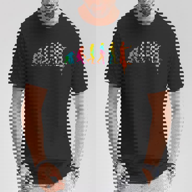 画家 I 進化 絵画 作家 工作 絵画 受験 ユーモア Tシャツ 面白い贈り物