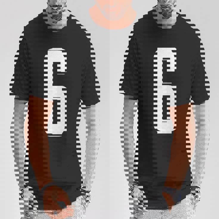 番号 6インチ ホワイト Tシャツ 面白い贈り物