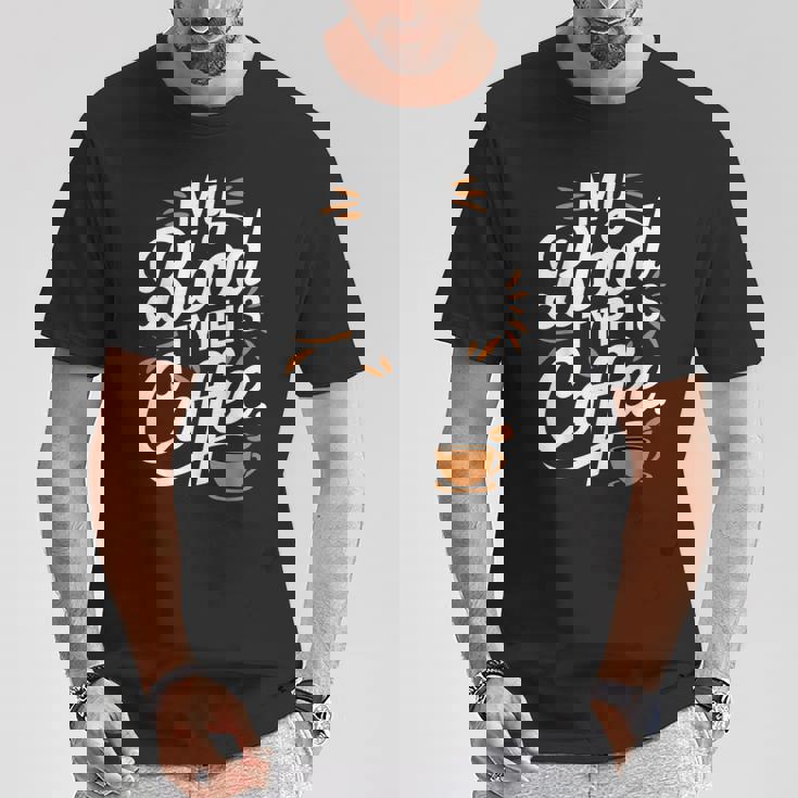 私の血液型はコーヒーです Tシャツ 面白い贈り物