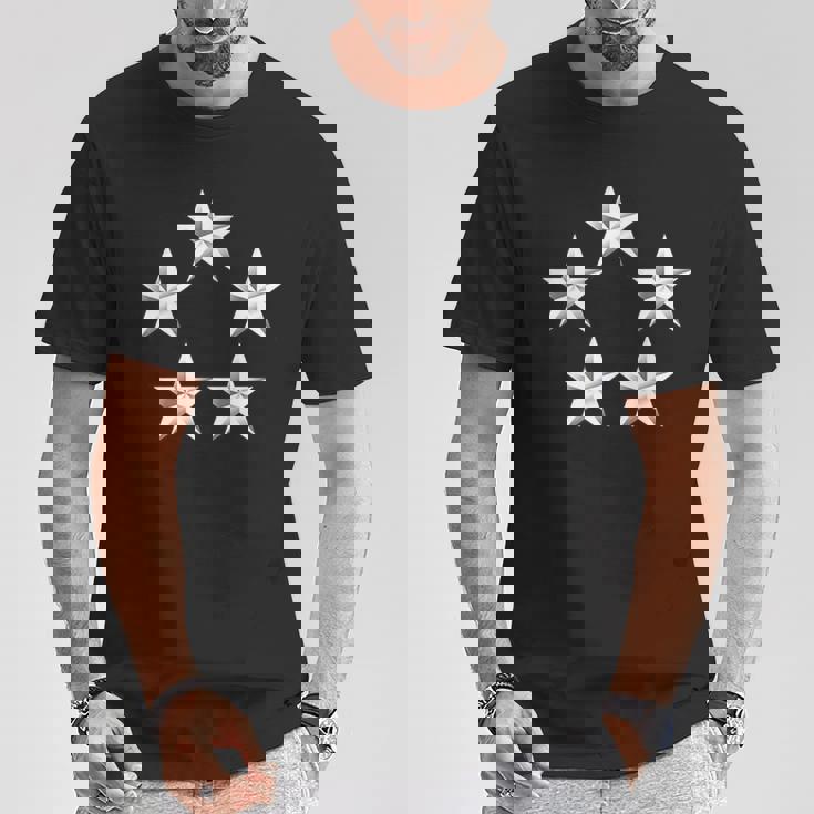 米陸軍ランク 陸軍将軍 Fivetar 5 Gaches Tシャツ 面白い贈り物