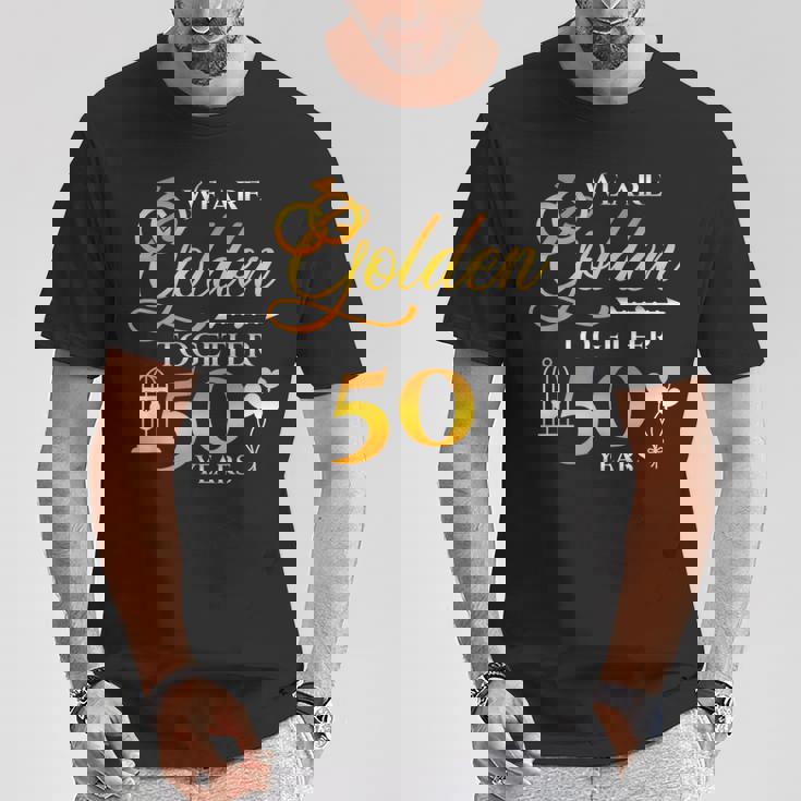 結婚50周年 結婚記念日 金婚記念日 Tシャツ 面白い贈り物