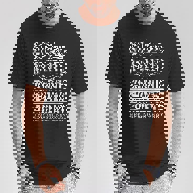 結婚60年-結婚60周年おめでとう Tシャツ 面白い贈り物