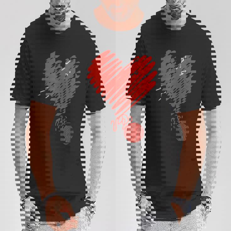 編み物 I かぎ針編み I 毛糸 I ニッター I 編み物 Tシャツ 面白い贈り物